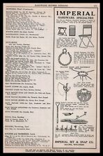 1928 Imperial Bit & Snap Racine Wisconsin Reichert Anti-Suk Calf Weaner Print Ad picture
