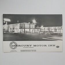 RPPC Mercury Motor Inn Dearborn Michigan Vintage Real Photo Postcard Night Scene picture