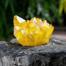 1pc Natural Yellow Crystal Cluster, Unique Home & Office Decors, Gift For Friend picture