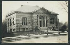 MI Portland RPPC c.1930 CARNEGIE PUBLIC LIBRARY Ionia County No. W56 picture