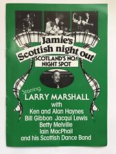 Jamie’s Scottish Night Out Promotional Brochures  Souvenir Larry Marshall picture