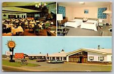 Dunkirk New York Vineyard Motel Multi View Chrome Cancel WOB Postcard picture