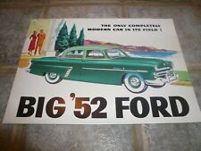 1952 Big Ford Sales Brochure - Foldout Style - Form 7329 picture