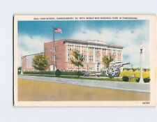 Postcard High School Harrisonburg Virginia World War Memorial Park USA picture