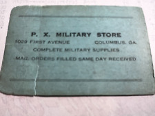 Vintage Military Stores, Columbus, GA Business Card with fun quiz on back. picture
