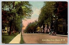 New York Geneva South Main Street Vintage Postcard POSTED 1912 picture