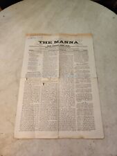 September 1896 THE MANNA Quakertown Bucks County PA Newspaper Religious Moody picture