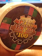 Grand Victoria Casino & Resort Rising Sun, Indiana $100 poker chip SHIRT picture