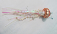NWOT GOLD JELLYFISH WITH BEADS GLASS ORNAMENT picture