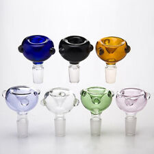 2PCS 14mm Male Bowl Thick Glass Bowl for Glass Bong Pipe Slide Replacement parts picture