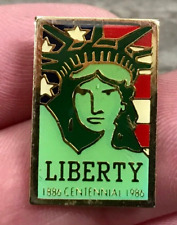 Statue Of Liberty 1886-1986 Centennial Lapel Hat Jacket Vest Backpack Bag Pin picture