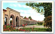 Postcard Franciscan Monastery, Washington DC Portico H193 picture