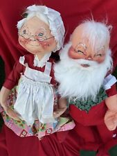 Annalee Dolls 30 Inch 91 SANTA & ? Year MRS CLAUS Large Christmas TLC Cheap picture