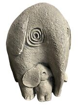 Elephant Calf Figurine Statue Vintage Home Decor Animal Safari Abstract 7