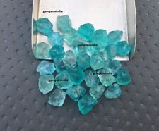 Excellent Apatite 25 Piece Raw 6-8 MM Size Transparent Blue Apatite For Jewelry picture