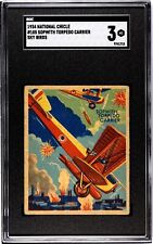 1934 R136 National Chicle Sky Birds #105: SOPWITH TORPEDO CARRIER High # ~ SGC 3 picture