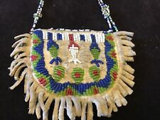 Native American  early 1900 beaded bag picture