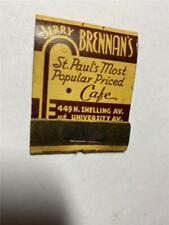 1940's Jerry Brennan's Cafe & Jerry's Nite Club St Paul MN FULL Matchbook picture