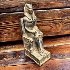 Antique Statue King Khafre Egyptian Ancient Unique Pharaonic Rare Egyptian BC picture