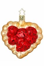 Inge-glas Goodies Strawberry Cake 10064S020 German Glass Christmas Ornament picture