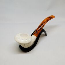 Smooth Meerschaum Pipe Handmade Smoking Tobacco(No:696)(Small-sized) picture