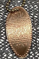 Vintage Copper Lords Prayer Keychain picture