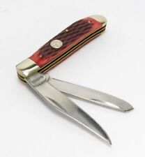 Boker Magnum Bonsai Red Bone Trapper Pocket Knife - NEW - #SC102 picture