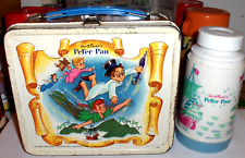 WALT DISNEY-PETER PAN-1969-Aladdin Industries.Lunch Box With Thermos-  picture
