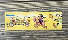 Vintage 1986 Hardee’s Yellow Fun Slide Strip Mickey Goofy 16” x 2.5” picture