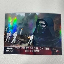 2016 Topps Chrome Star Wars Force Awakens FIRST ORDER ON OFFENSIVE #62 Refractor picture