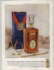 1959 Seagram's VO Canadian Whiskey Vintage Print Ad Holiday  Decanter Art picture