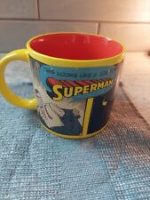 Superman Graphic Yellow Coffee Cup 