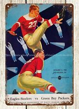 1943 football  vs Pittsburgh-Philadelphia Steagles Program wall picture