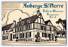 Dampierre-en-Yvelines France Postcard Auberge St. Pierre Chevreuse Valley c1905 picture