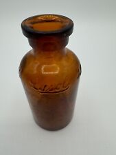 Vintage Amber Brown Glass Lysol Bottle Pontil Antiseptic USA  Advertising picture