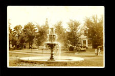Bellevue Iowa IA c1910 RPPC Mississippi Riverside Boulevard Fountain and Homes picture