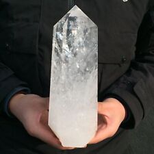 5.43LB top natural clear quartz obelisk crystal point wand healing MXA5453 picture