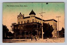 Clare MI-Michigan, The Calkin's Hotel, Antique Vintage c1910 Postcard picture