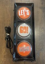 Vintage Cleveland Browns Light Up Neon Sign Man Cave Tested Working picture