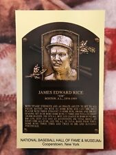 Jim Rice Postcard- Baseball Hall of Fame Induction Plaque - Red Sox Photo picture