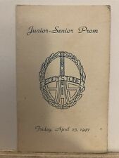 1947 Eddystone High School Prom Dance Card Chester Pennsylvania PA Vtg picture