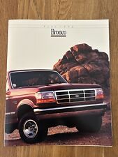 Original 1992 Ford Bronco Sales Brochure Custom XLT Nite Eddie Bauer  picture