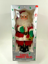 Vintage Santa's Favorite Folks Animated & Illuminated Santa Claus Figure 1989 picture