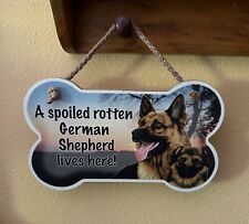 Dog Lover Sign Spoiled Rotten German Shepherd Lives Here picture