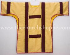 New Dalmatic Yellow  vestment with Deacon's stole & maniple ,Dalmatic chasuble picture