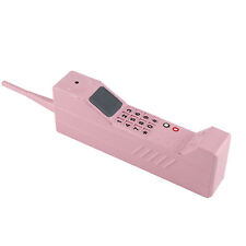 (Pink) Retro Mobile Phone 80'S 90'S Old Fashioned Portable Brick Cell picture