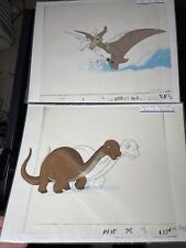 Dink the dinosaur animation cel Lot production art Vtg Cartoons Anime I13 picture