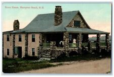 c1940's Stone House Exterior Roadside Hampton Beach New Hampshire NH Postcard picture