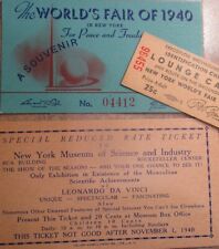 SPECIAL NEW YORK WORLD'S FAIR TICKETS ON SALE GROUP OF 3 HERE, MUSEUM & MORE #3 picture