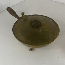 Vintage Silent Butler Crumb Ash Catcher Wooden Handle Made in Italy picture